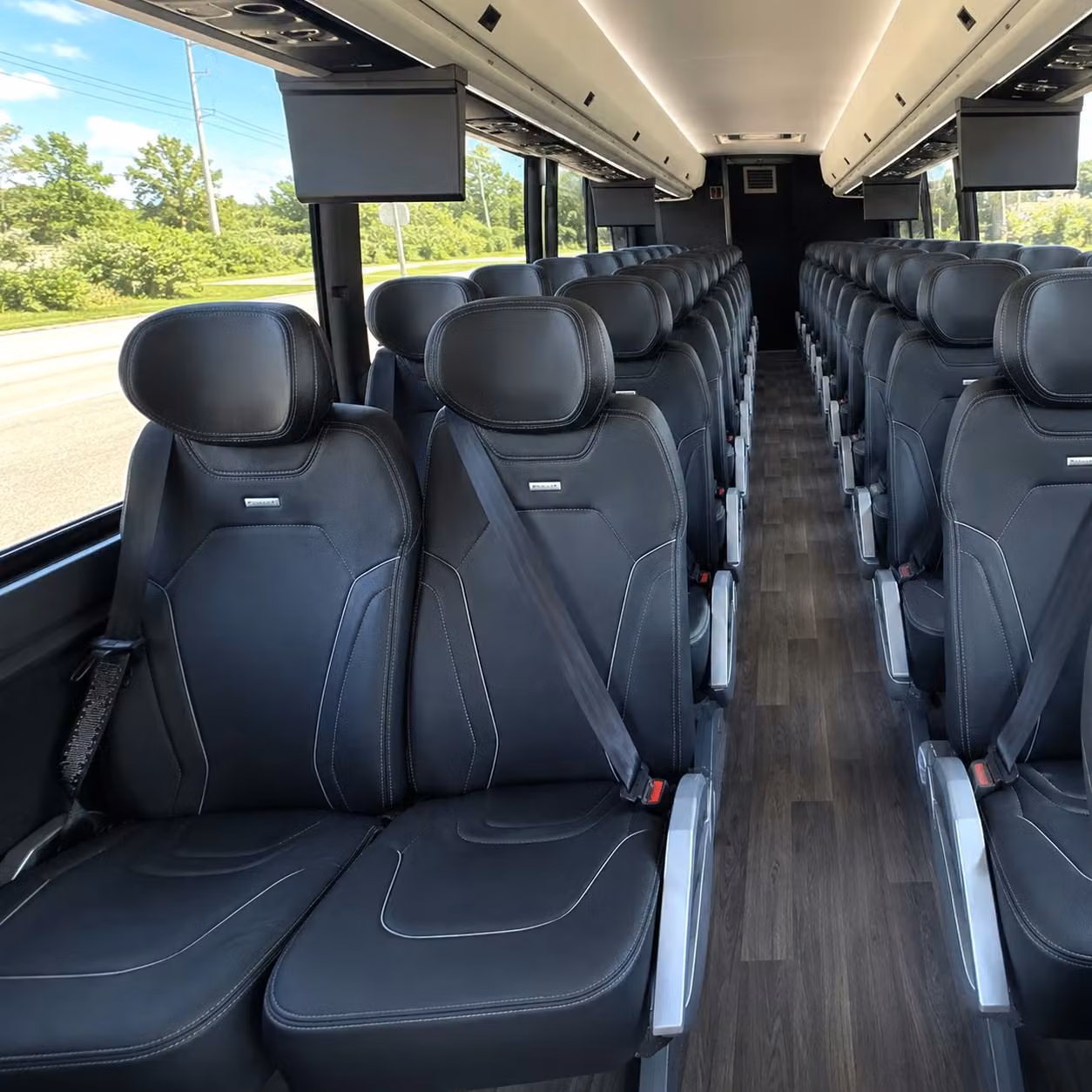 vista charter bus interior