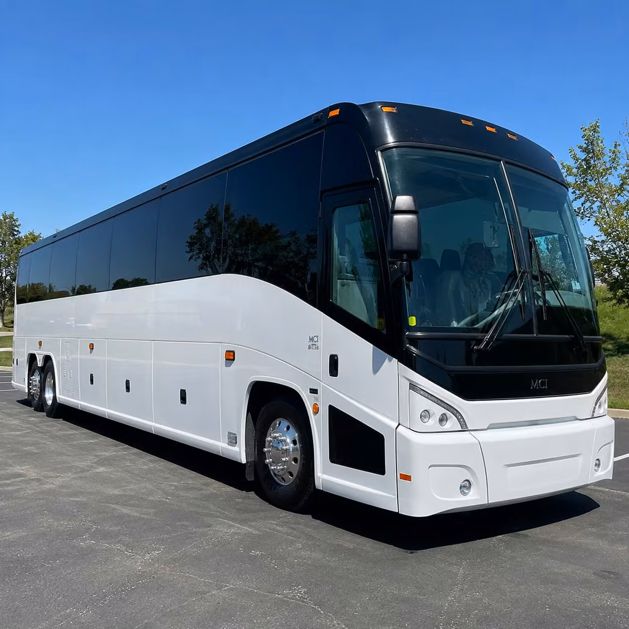 vista charter bus rental exterior