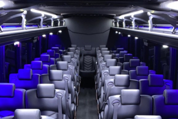 Vista Charter Bus Interior